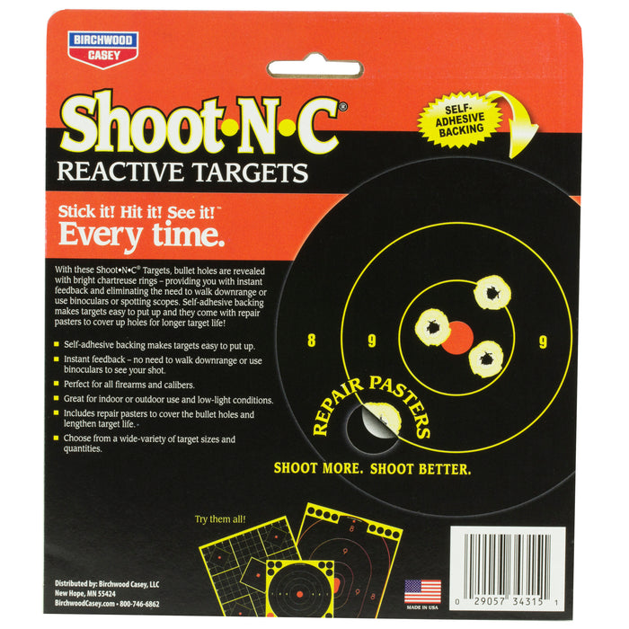 Birchwood Casey BC-34315 Round Bullseye Target 48-3