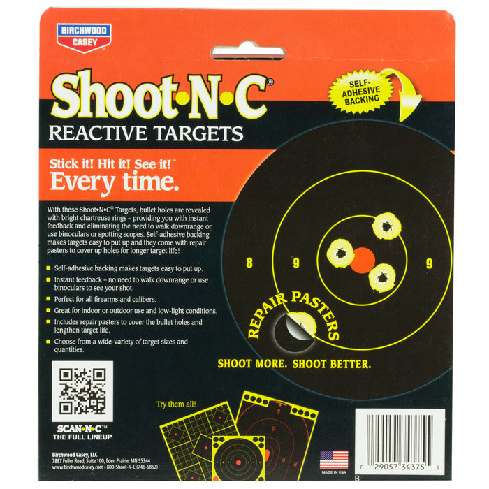 Birchwood Casey BC-34375 Round Bullseye Target - 240 Count