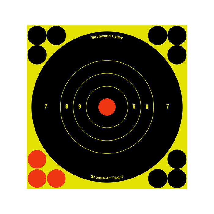 Birchwood Casey BC-34512 Round Bullseye Target 12-6