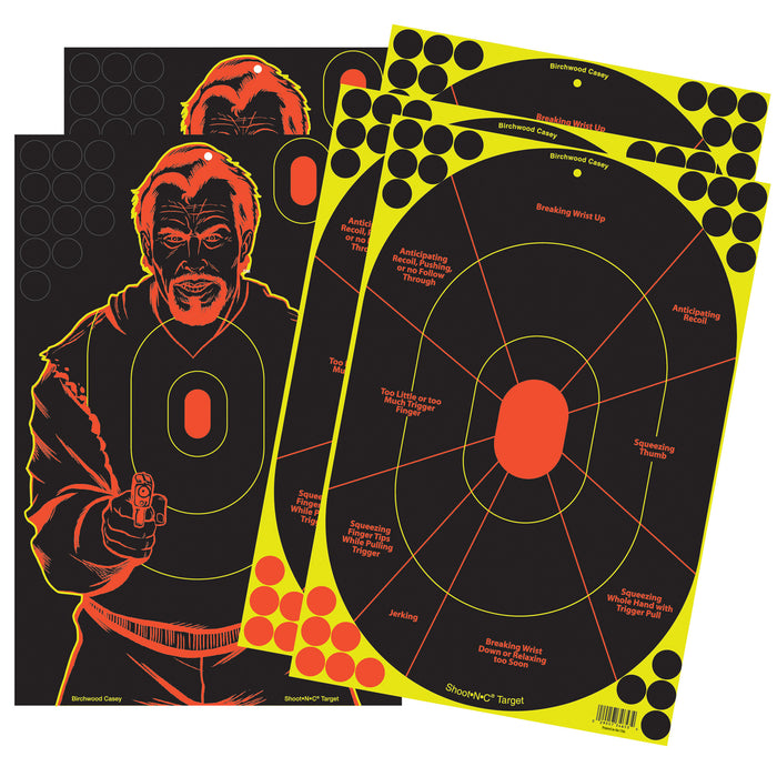 Birchwood Casey BC-34630 High-Grade Target Combo Pack 5-12X18