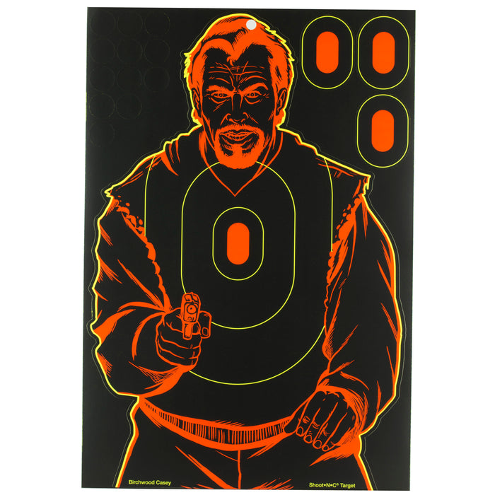 Birchwood Casey BC-34645 Bad Guy Silhouette Target 5-Pack