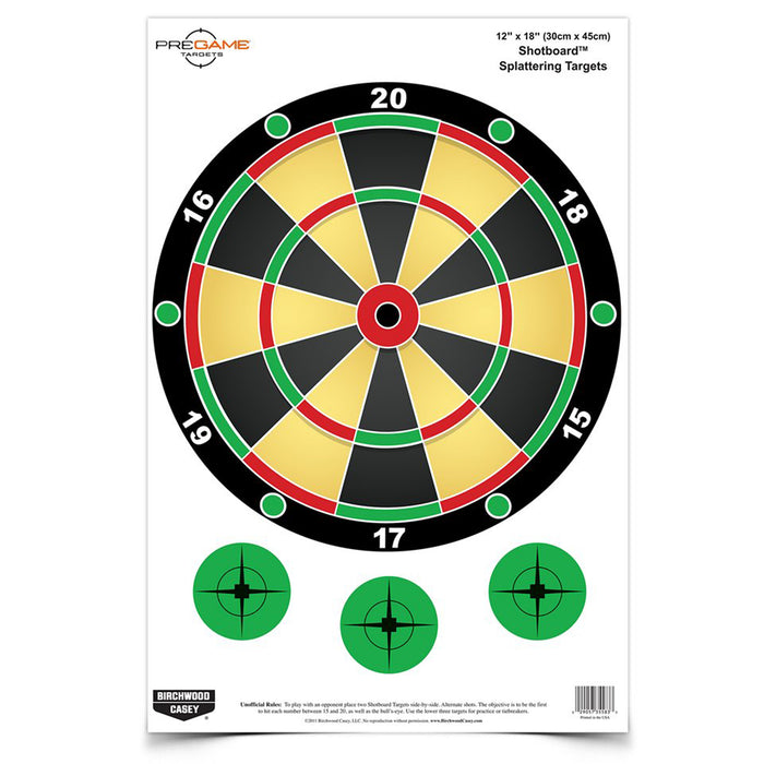 Birchwood Casey Pregame Shotboard Target 8-12x18 - BC-35562