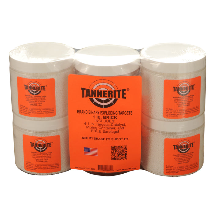 Tannerite 1 lb Brick Targets 4 Pack - Safe Explosive Shooting Targets