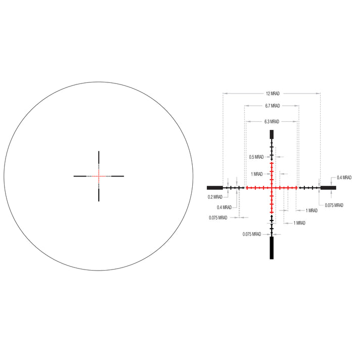 TRIJICON CREDO 1-4X24 SFP MRAD RED