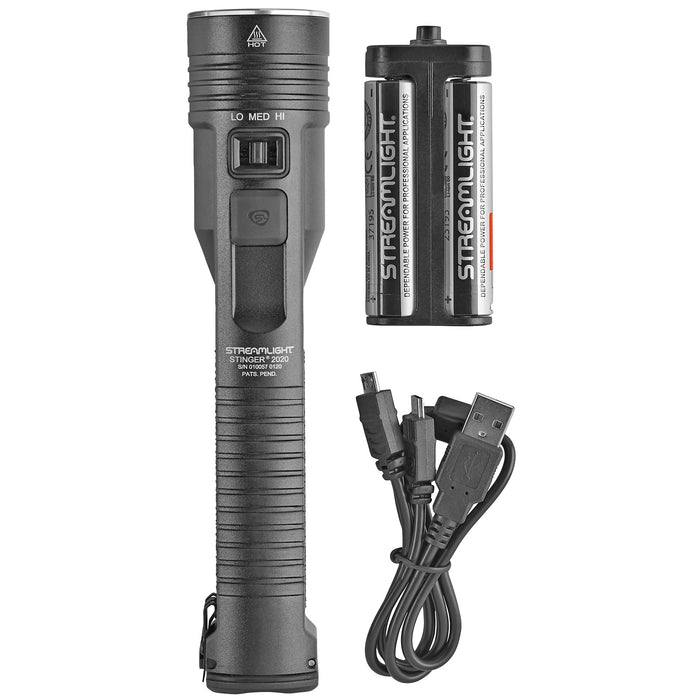 Streamlight Stinger 2020 Flashlight USB 78101 - High-Performance 2000 Lumens