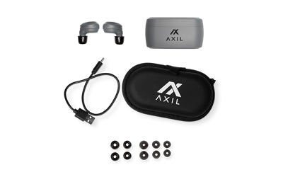 AXIL XCOR-DIG-R Tactical True Wireless Digital Earbuds - Grey