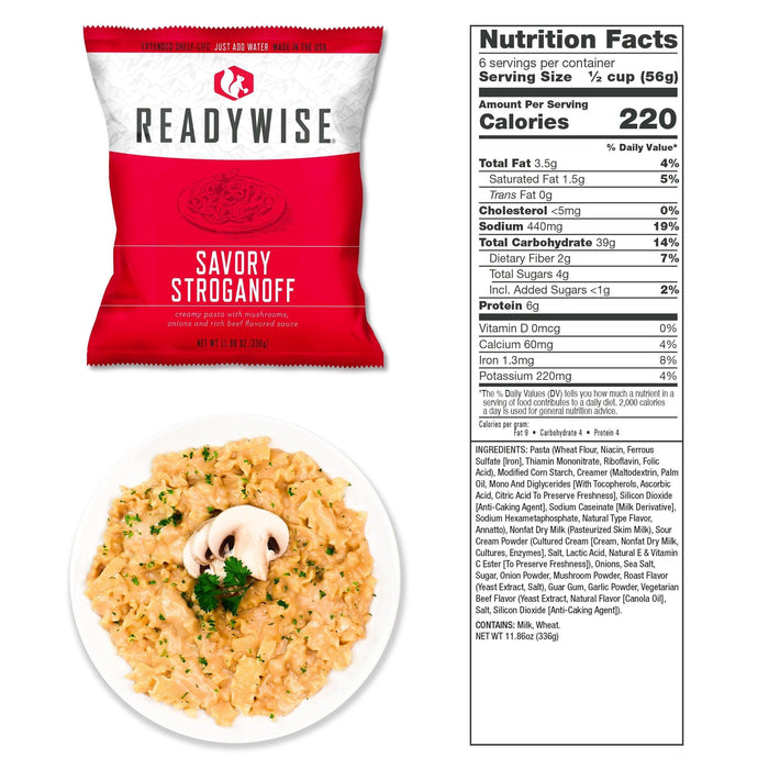 720 Servings of Ready Wise Emergency Survival Food Storage