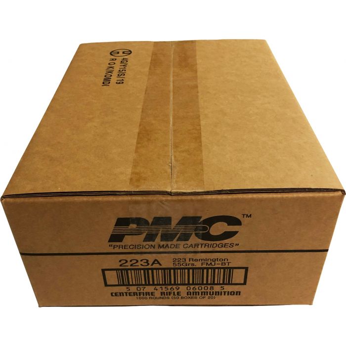 PMC Bronze .223 Remington Rifle Ammo - 55 Grain | FMJ-BT | 1000rd Case