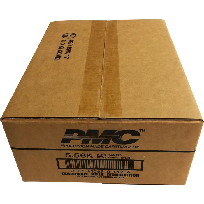 PMC X-TAC 5.56NATO Rifle Ammo - 62 Grain | LAP | 1000rd Case