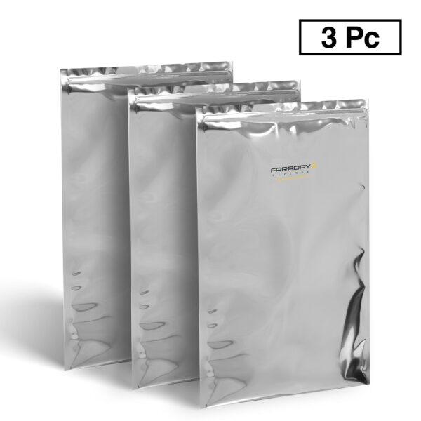 3pc X-Large Laptop NEST-Z 7.0 mil Faraday Bags 12" x 18"